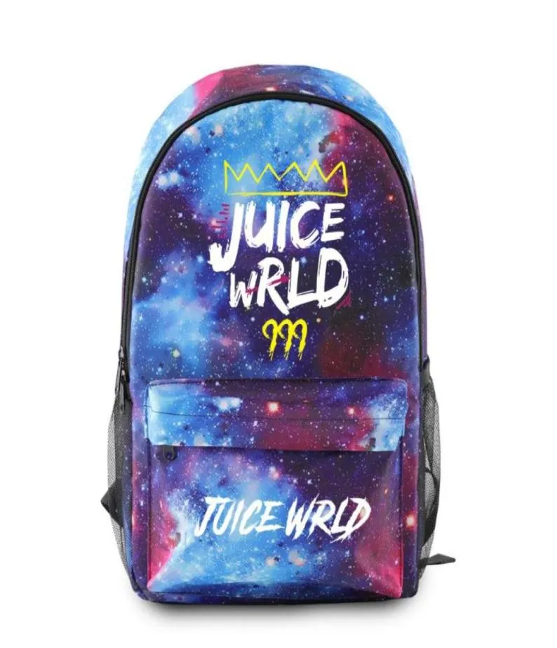 Mochila Juice WRLD Rappers Estudante 3D Impresso Céu Estrela Homens Mulheres À Prova D 'Água Oxford Meninos Meninas Schoolbag9662345