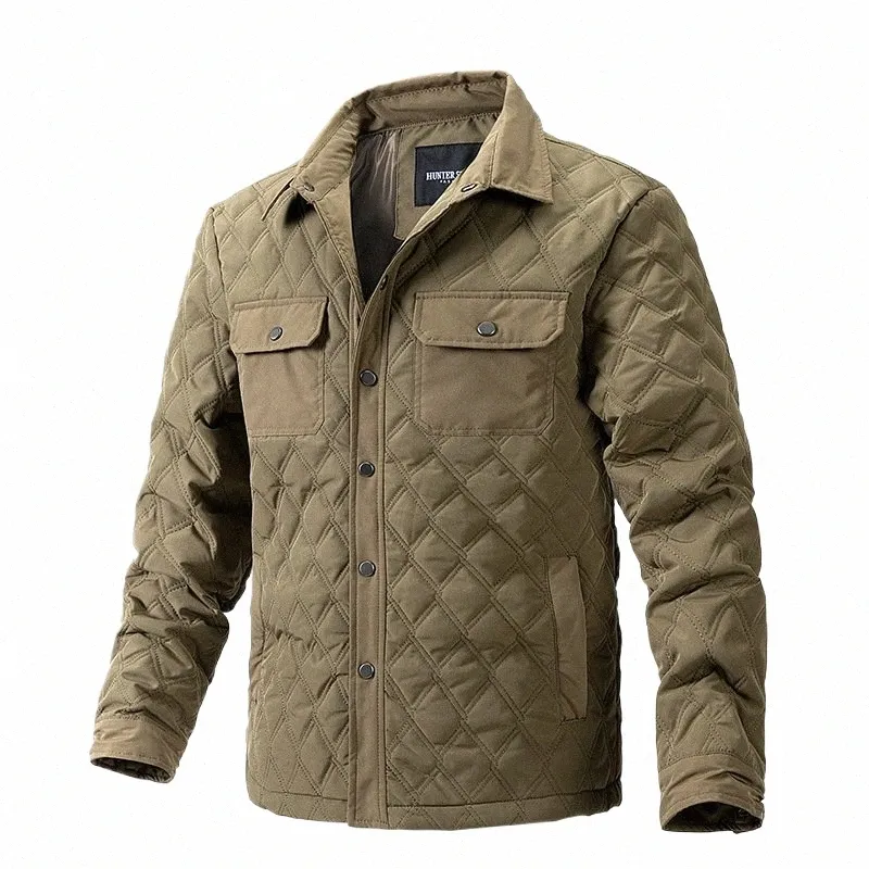 2023 Chaqueta para hombre Abrigo Otoño Invierno Diamd Chaquetas ligeras acolchadas Fi Casual Butt A prueba de viento Outwear Chaquetas Hombre J3lg #