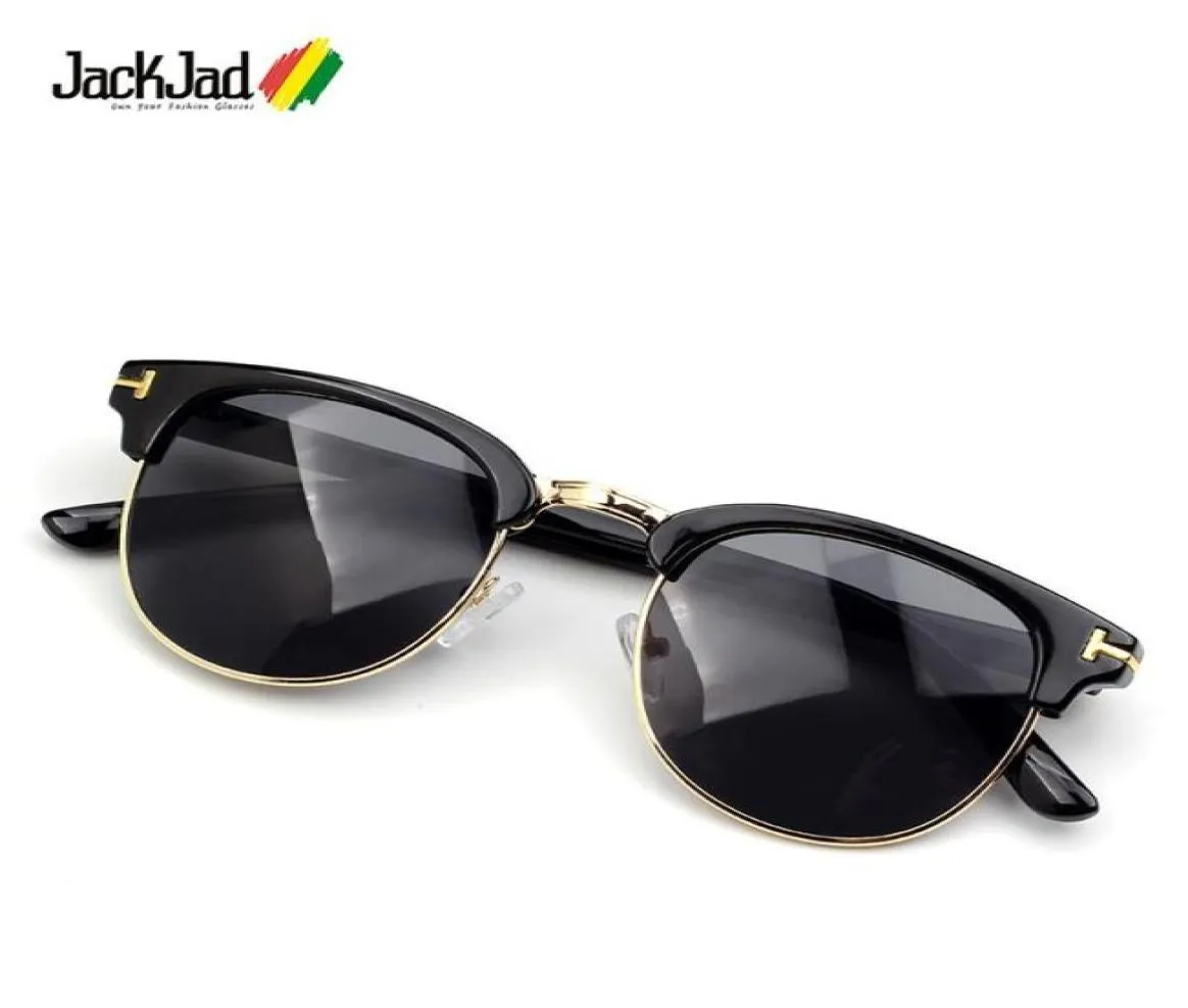 Sonnenbrille JackJad 2021 Vintage Classic Half Frame Round Style HENRY T Metal Fashion Brand Design Sonnenbrille 80153847181