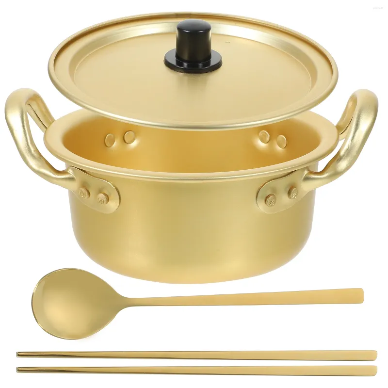 Dubbele Boilers Instant Noodle Pot Kleine Koreaanse Aluminium Pannen Koken Soep Ramen Melk Non Stick