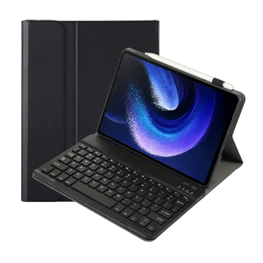 Custodia per Xiaomi Mi pad 6 Pad6 Pro 2023 11.2 Custodia per tastiera rimovibile Custodia in pelle TPU interna per vibrazione Smart Tablet Funda Cover magnetica