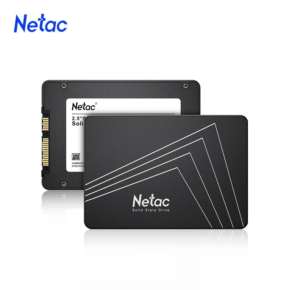 Enheter Netac SSD SATA SATA3 SSD 1TB 2TB HD SSD 240 GB 256 GB 512 GB Interna hårddiskar Solid State Disk för PC Laptop HDD 2.5