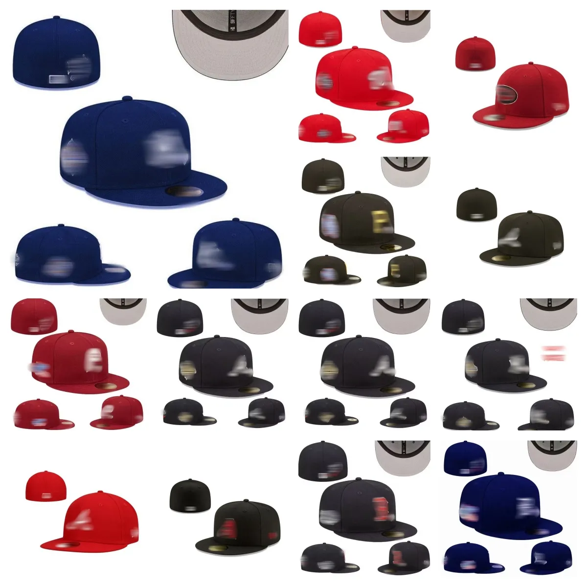 Chapéus ajustados tamanhos caber beisebol futebol snapbacks designer chapéu liso ativo ajustável bordado algodão malha bonés toda a equipe