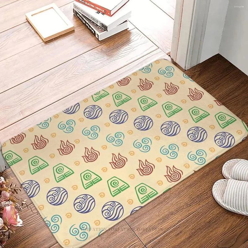 Carpets Avatar The Last Airbender Anti-Slip Doormat Kitchen Mat Four Elements Floor Carpet Entrance Door Rug Bedroom Decorative