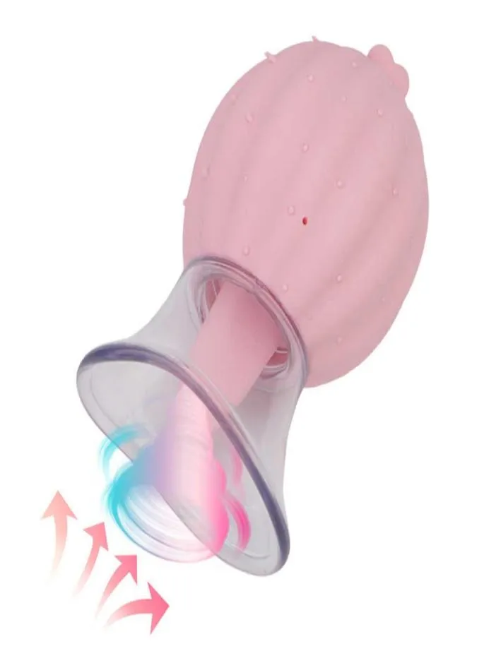 Massageföremål vagina sugande vibratorklitoris g Spot Stimulation 9 Speed ​​Tongue Slicking Nipple Sucker Sex Toys For Woman1587976