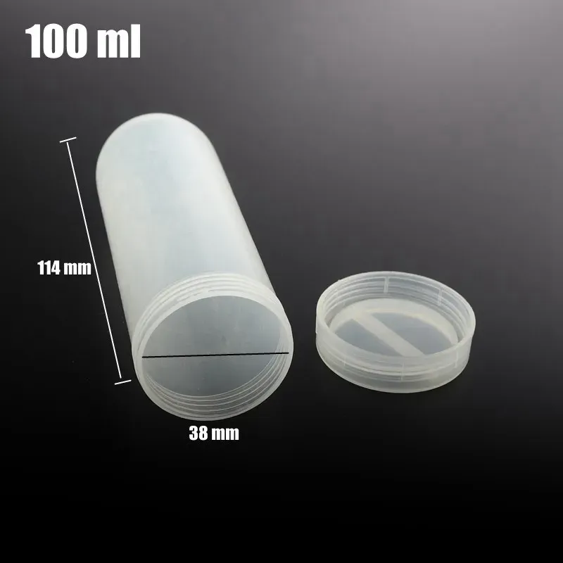 Potes 20pcs 100ml tubo plástico centrífuga frasco snap recipiente para amostra de laboratório garrafa de armazenamento de jardim