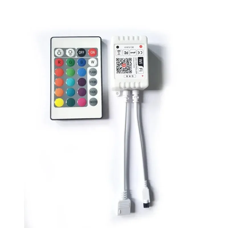 Новый красочный 24-клавишный интеллектуальный контроллер Wi-Fi с двойной нагрузкой и контроллером ALexa Voice Tuya RGB лампа RGBW Light Smart Smart Home