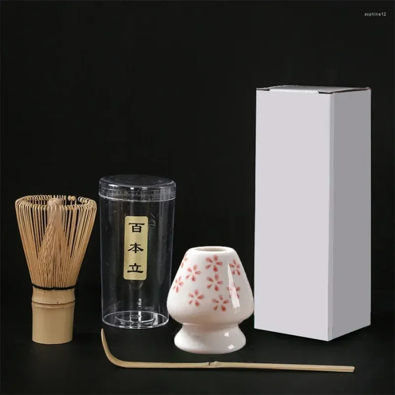 Ensembles de services à thé, brosse à thé, support d'agitation Matcha, outils de commande japonais, porte-cuillère 3 pièces, 3 pièces/ensemble