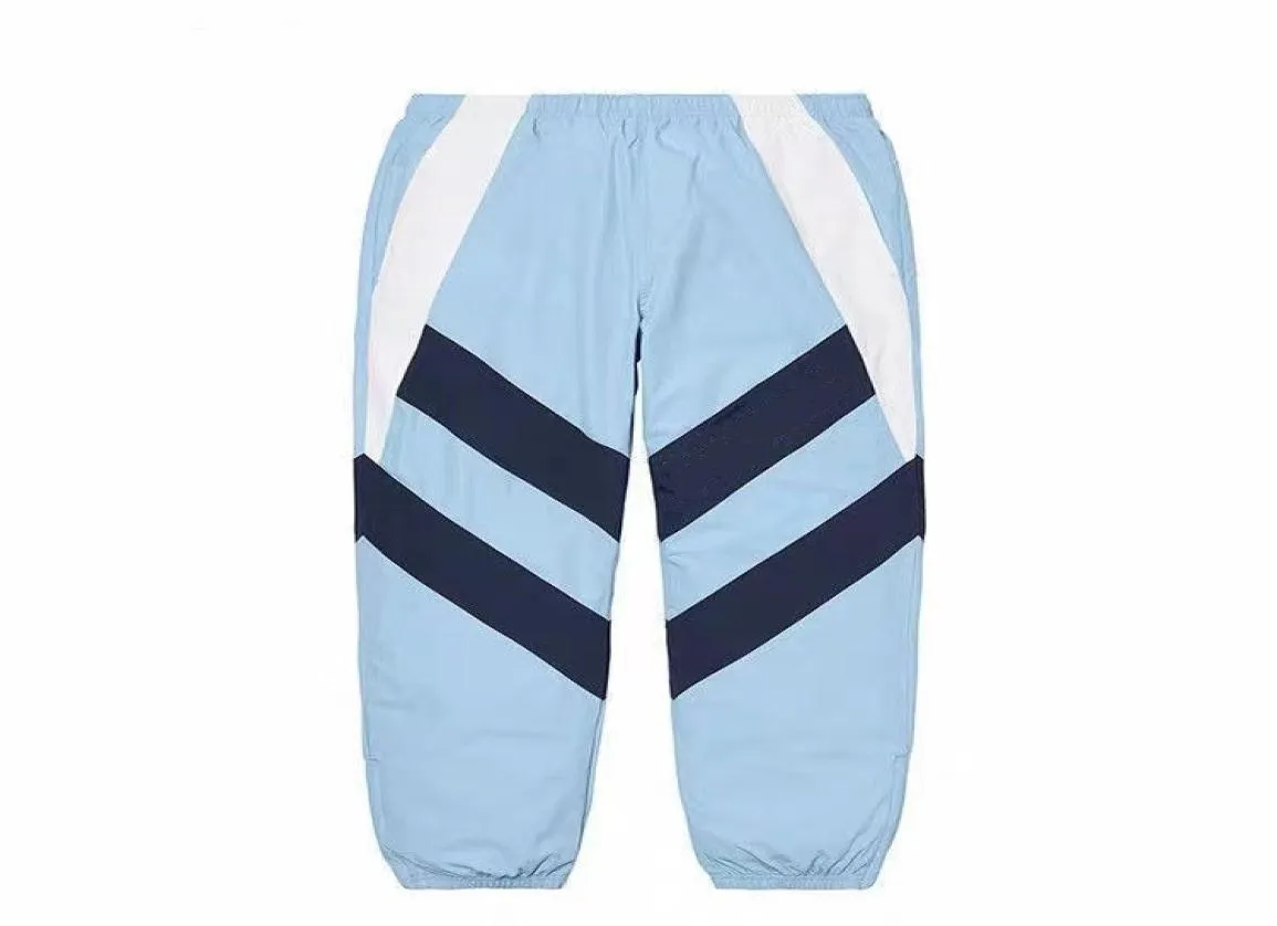 Högkvalitativ designer Super 20SS -panelen Track Pant Fashion Premium Colorblock Contrast Track Pants7541324