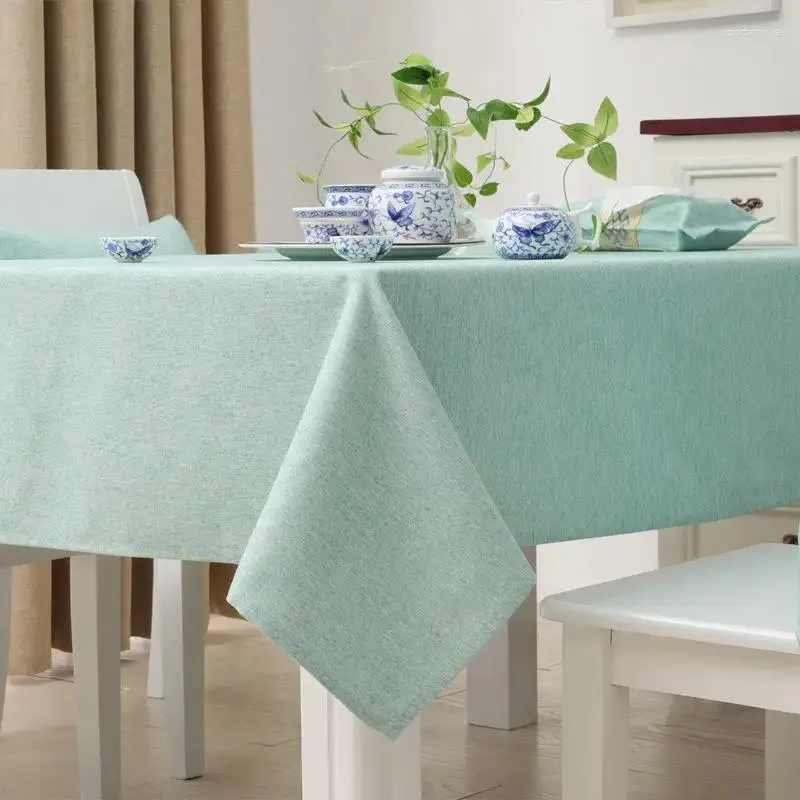 Table Cloth Pure Color Book Tablecloth Contracted And Contemporary Cotton Linen Fresh Rectangle