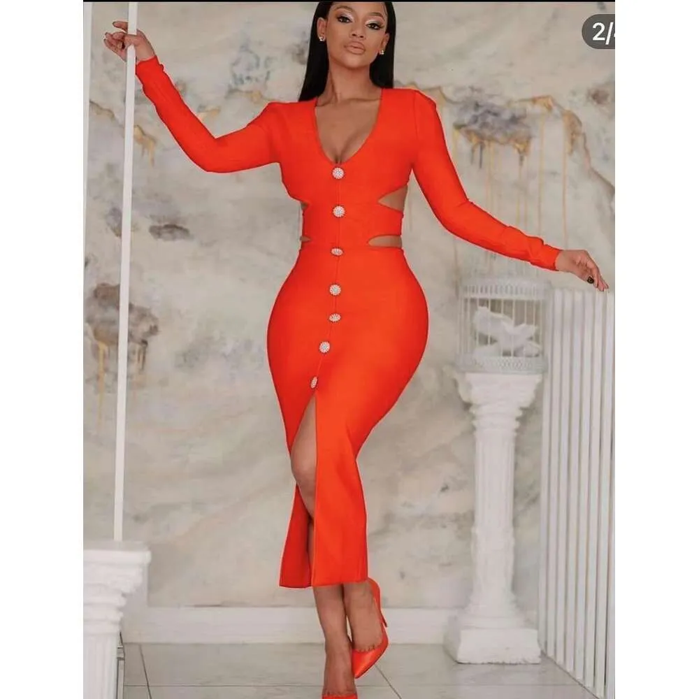 Elegant Bandage Dress - French Hollow Fit, Bodycon Midi Dress for Women,  Figure-Flattering Party Dress, Evening Gown, Hot Sale! from Dhgate Urban  Sexy Dresses - price 115.78