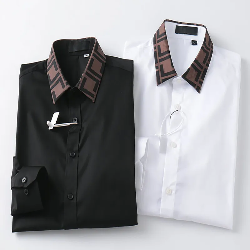 Mäns designer herrskjortor långärmad skjortor affärsmode klassiska casual skjortor högkvalitativ silk bomullsmaterial Kläder Kardigan Kvinnors skjortor Asiatiska storlekar