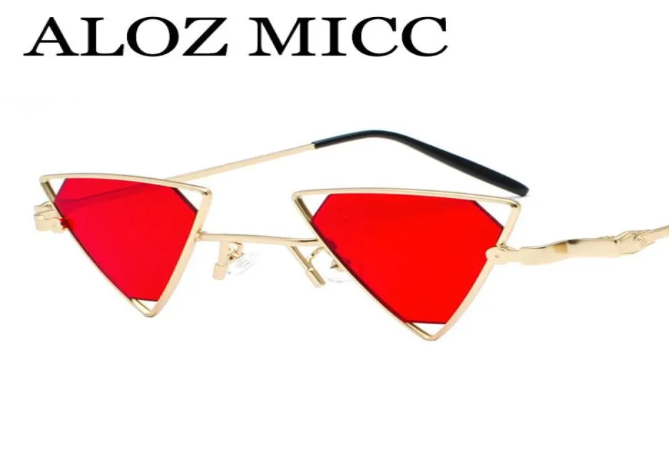 ALOZ MICC Newest 2018 Fashion Triangle Sunglasses Women Men Vintage Metal Small Frame Sun Glasses Female Shades UV400 A4785053456