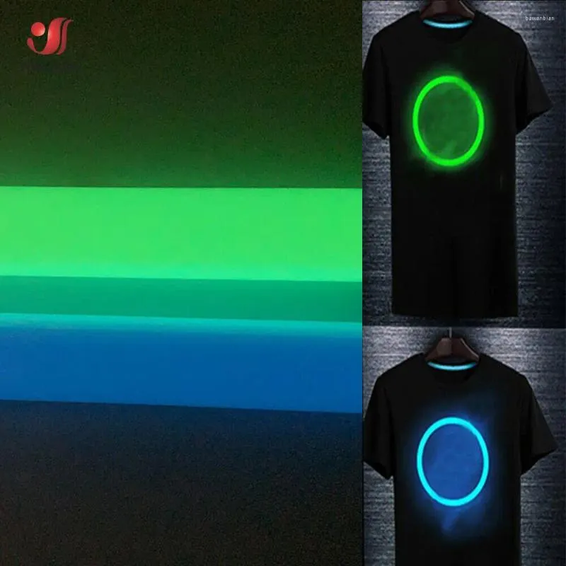 Raamstickers 12x10in Glow In The Dark Warmteoverdrachtfolie Lichtgevend HTV Opstrijkbare T-shirts Tassen Stof Kleding DIY Decoratie Voor Knippen