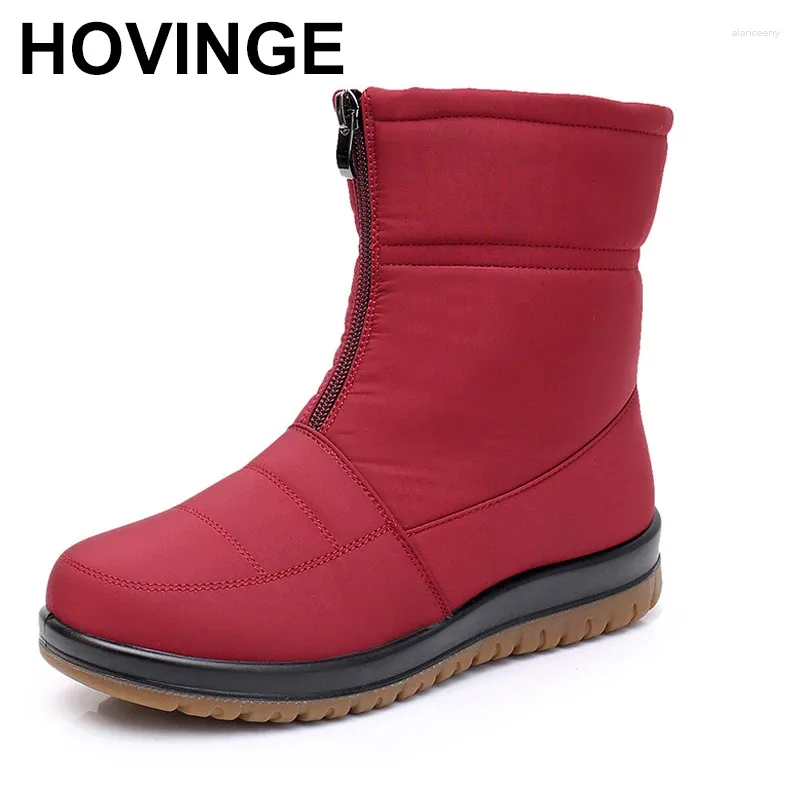 Bottes dames hiver femmes neige chaussures en peluche imperméable mode décontracté femme