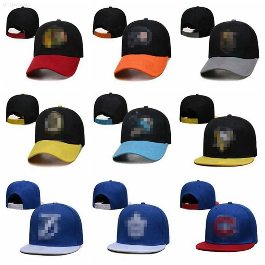 Penguins- Maple Leafs- Baseball Caps Flyers- Sharks- Bruins- Canadiens- Blackhawks- Golden Knights- Blues- Islanders- Hip Hop Sport Adjustable men women bones snapback Hats