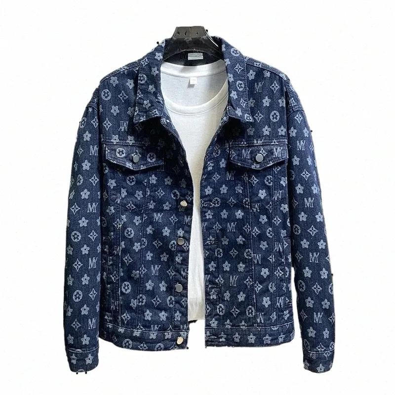 Men's Designer Denim Jacket Korean Style High Street Workwear, Light  Luxury Spring/Autumn Top Premium Quality