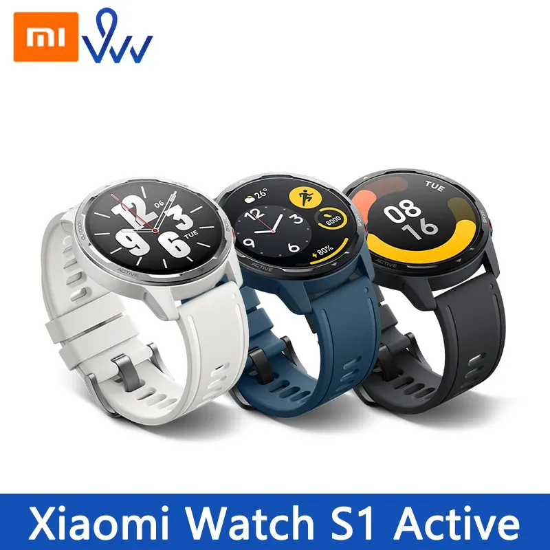 時計グローバルバージョンXiaomi Watch S1 Active SmartWatch 1.43インチAMOLEDディスプレイ5ATM防水心拍数bluetooth応答