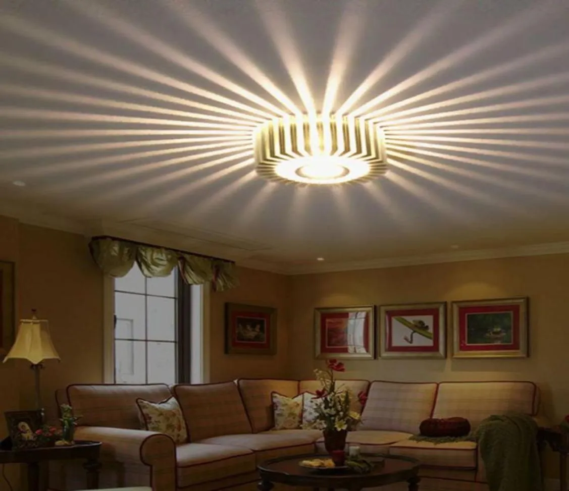 Home LED 3W Hall Light Walkway Porch Decor Lamp Sun Flower Creative LED Ceiling Lights6665007