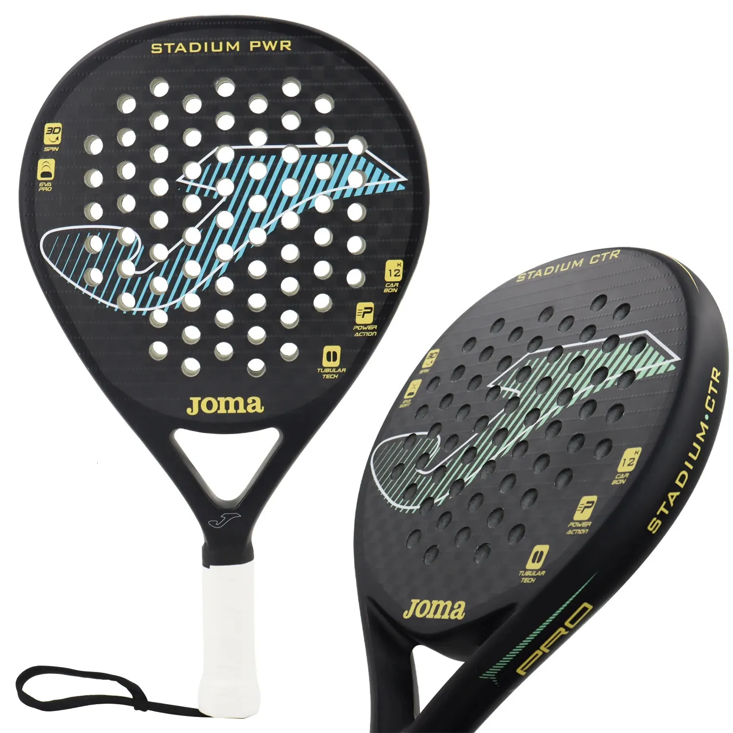 Pro Paddle Racket Pro Padel Racket: 12K Carbon Fiber, EAV Soft Core, 3D Spin, Tubular ...