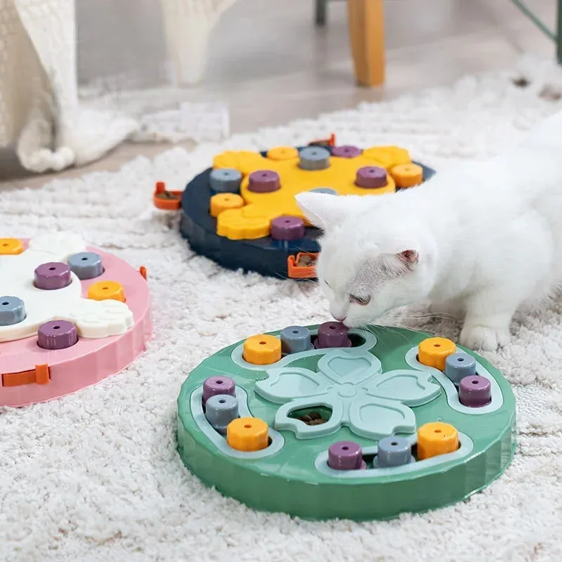 Dog Puzzle Toy Bowl Cat Automatic Feeder Training To Relieve Boredom Educational Toys Slow Food Leakage 240314
