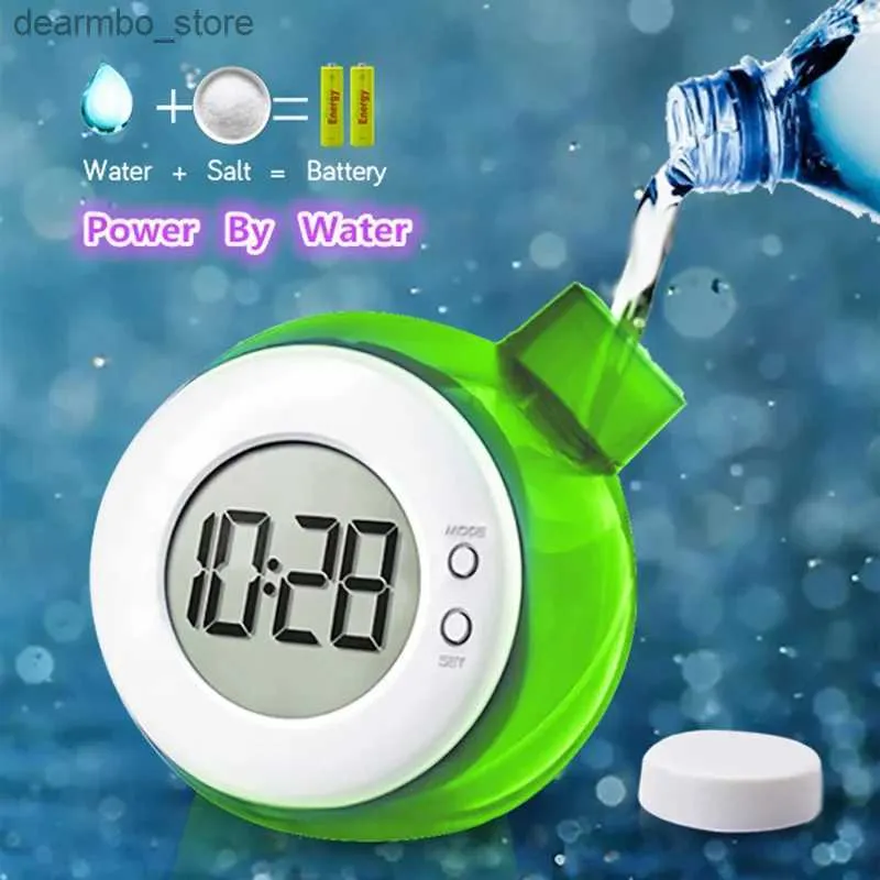 Horloges de table de bureau Réveil numérique pour enfants compteur d'eau intelligent calendrier silencieux montre numérique décoration de la maison cadeaux pour enfants 24327