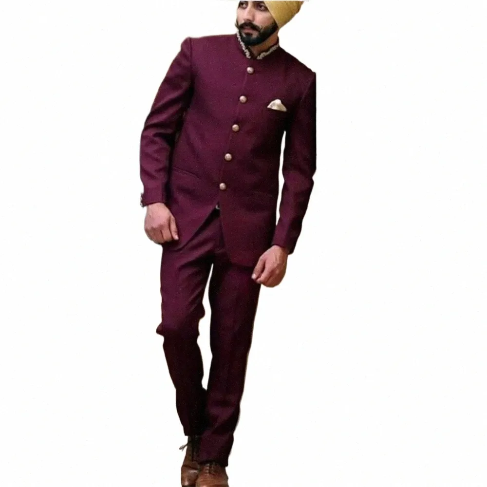 Solapa Ropa Trajes De Hombre Africanos Blazer Burdy Costume Homme Single Breasted ...