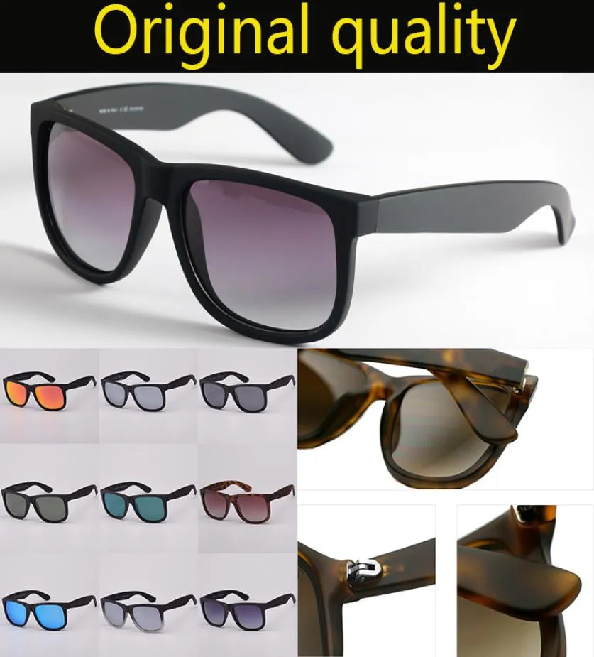 Top qualité mode 55mm JUSTIN 4165 lunettes de soleil polarisées hommes femmes lunettes de soleil monture en nylon lunettes de soleil avec accessoires4313466