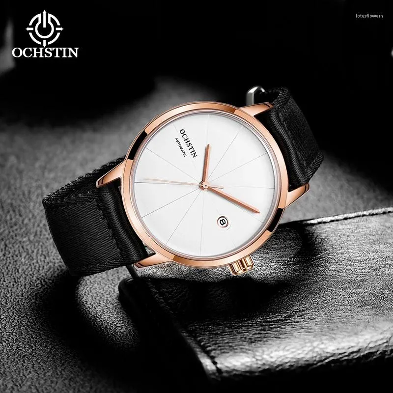 Armbanduhren OCHSTIN 2024 Modelle Persönlichkeit Kreative Innovation Nylon Serie Herren Mechanische Uhren Automatische Uhrwerkuhr