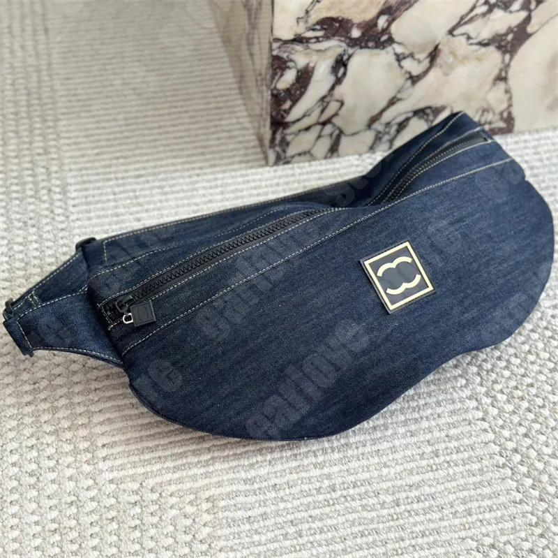 Vintage Designer Denim Bumbag Vrouwen Luxe Heuptas Mode Man Riem Tassen Crossbody Fanny Packs Ontwerpers Kussen Fannypack