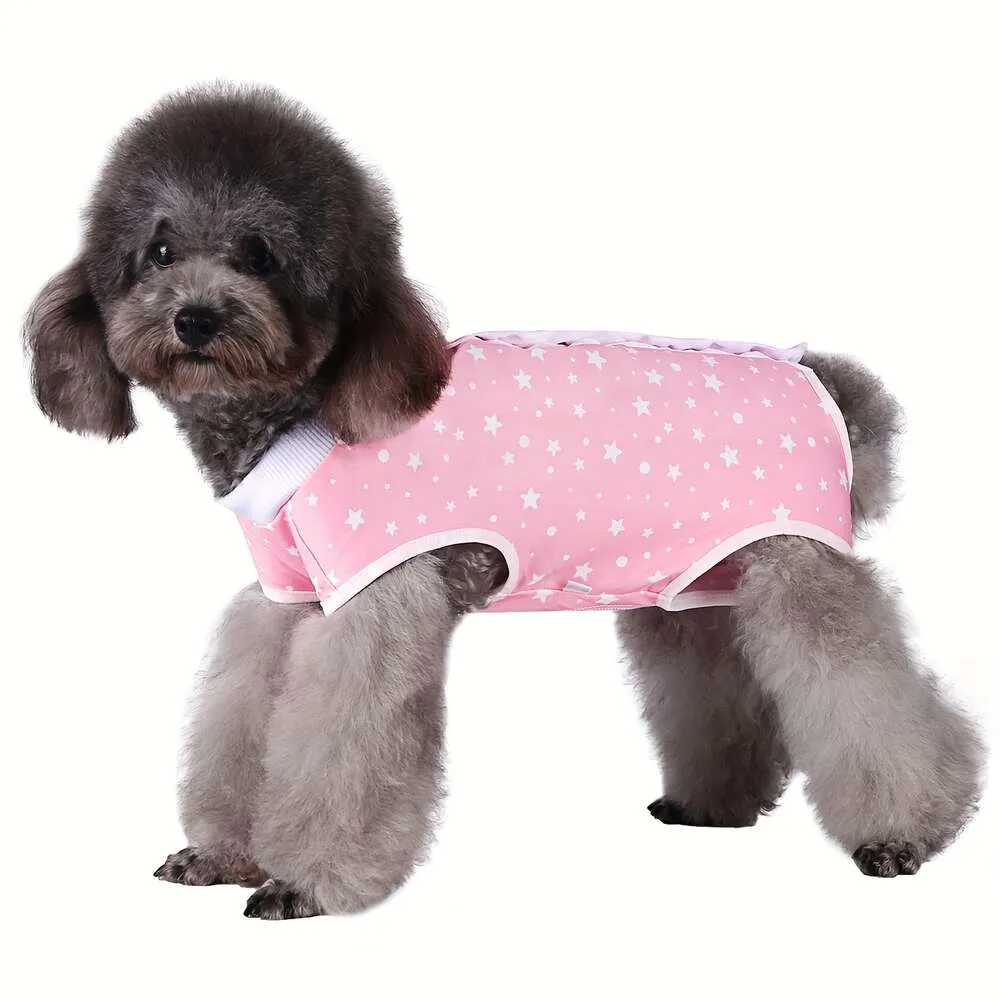 Dog Recovery Suit Post Surgery Onesie for Dogs Puppies E-Collar  Alternative, Anti-Licking Wound Protection, Male/Female Pet Apparel