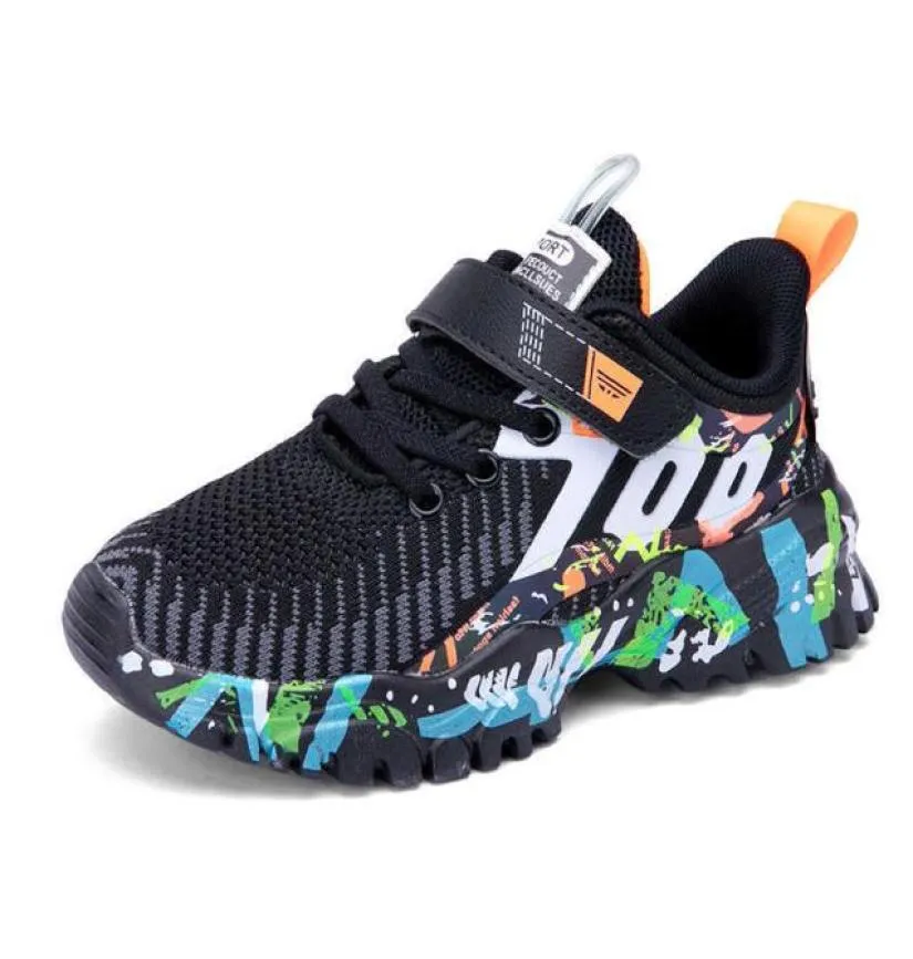 2021 Lente Kinderen Sportschoenen Voor Jongens Hardloop Sneakers Casual Sneaker Ademend Kinderen039s Mode Schoenen Platform Licht Schoen4577664