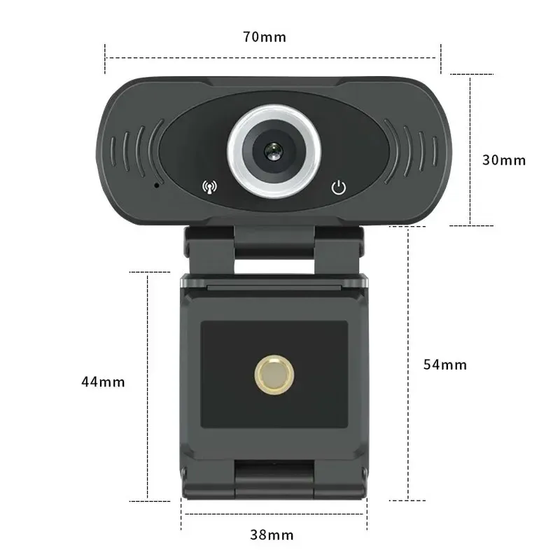 ANPWOO caméra d'ordinateur HD 1080P mise au point automatique double blé son stéréo USB caméra d'ordinateur de diffusion en direct