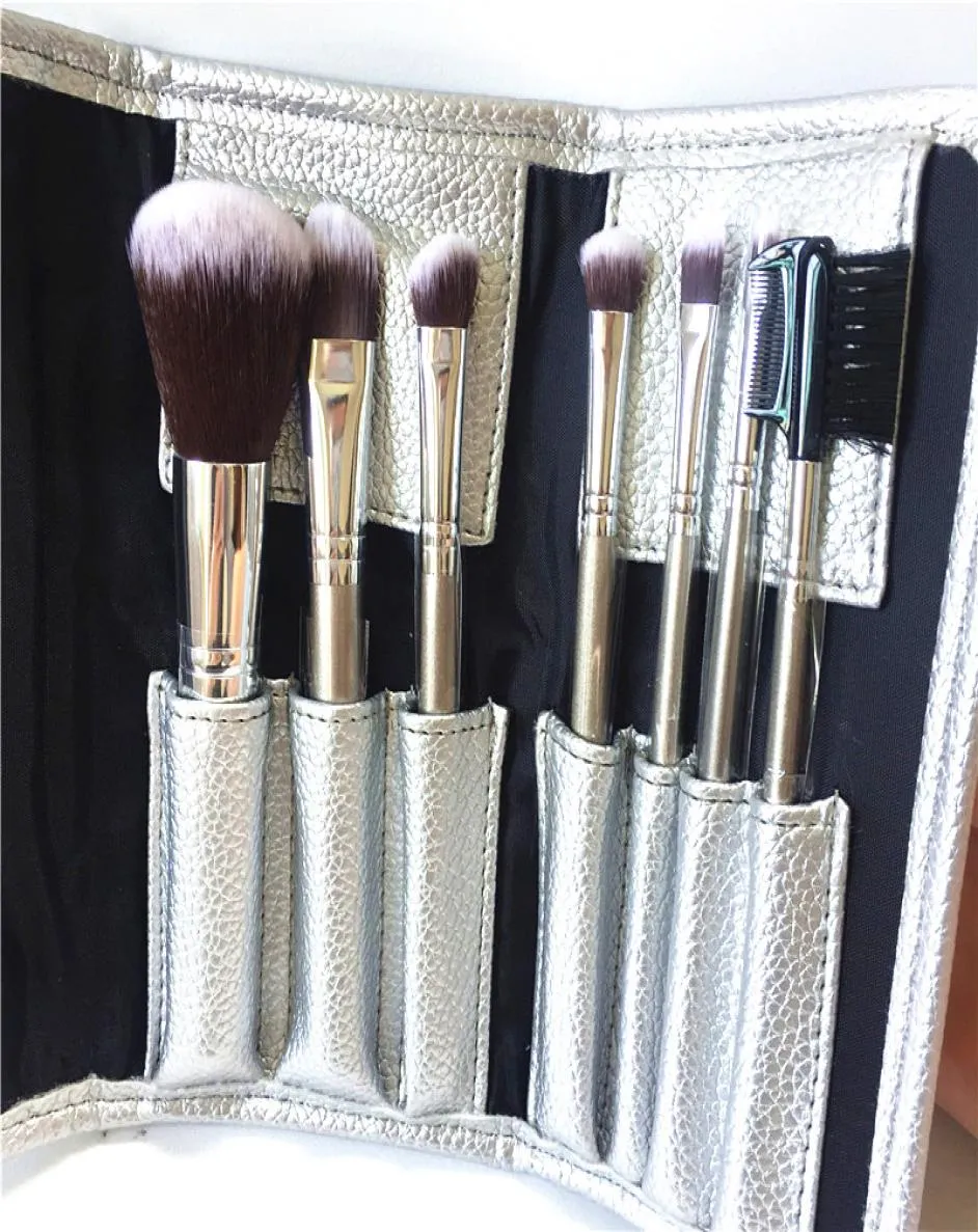 SEP Deluxe Antibacterial Brush Set 7Brushes Antibacterial Synthetic Hair Makeup Brush kit Beauty Cosmetics Tools7570604