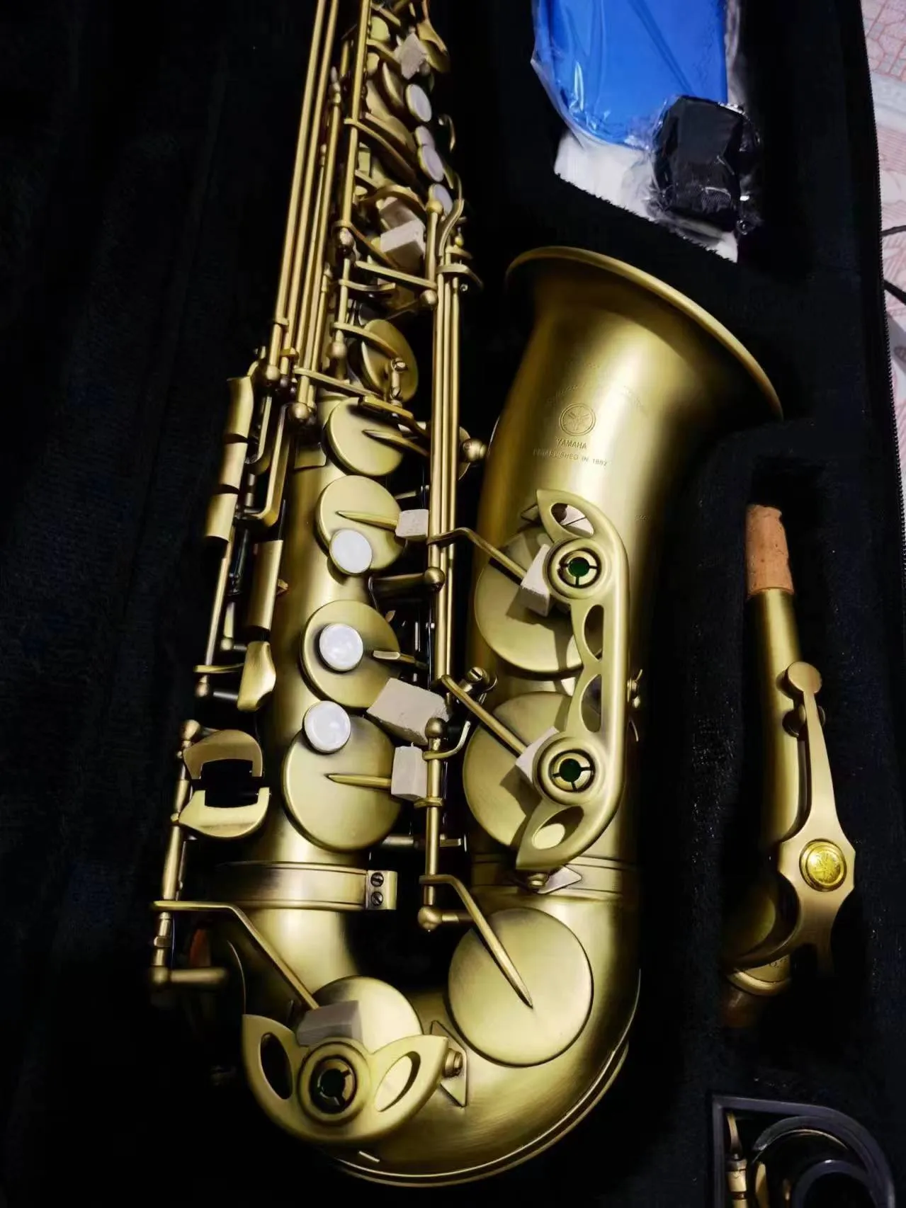 New Alto Sax Reference Brass Saxophone Antique brushed satin finish YAS-62 Model Professional musical instruments Sax