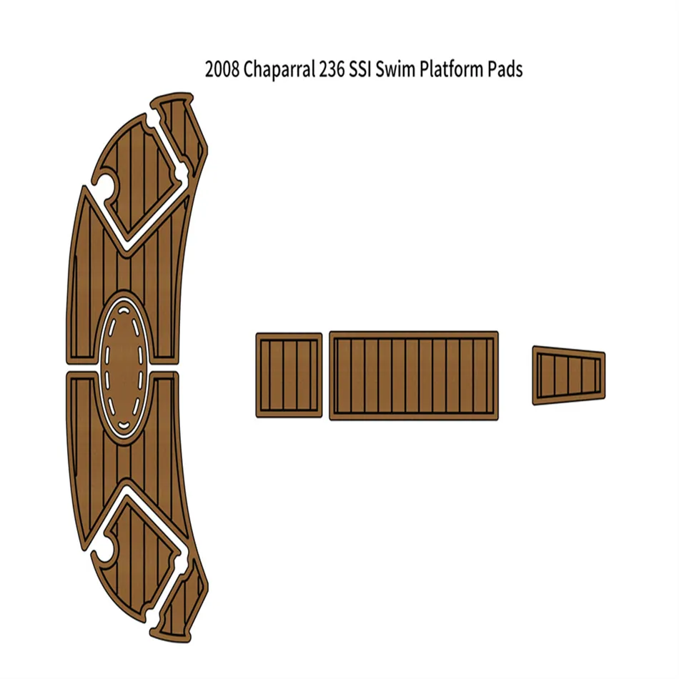 2008 Chaparral 236 SSI Platform Platforma Pad łodzi Eva Foam Teak Pokład podłogowy Mat Seadek Marinemat Gatorstep Style Self -klesive