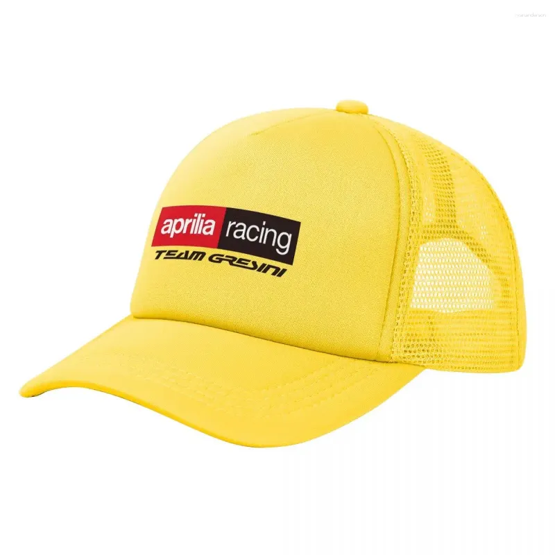 Ball Caps Aprilia Racing Team Gresini Mesh Baseball Cap Men Women Sport Sun Hat Motorcycle Hats Adjustable Summer Trucker