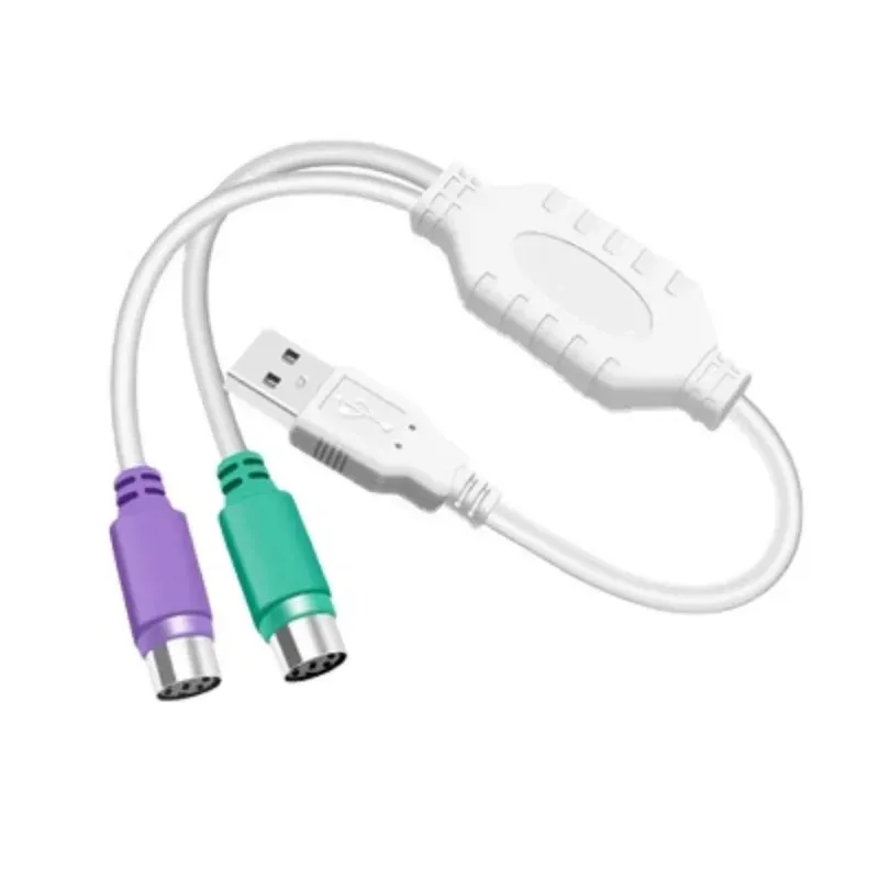 NIEUWE Hot Koop USB Male naar 6Pin 6 Pin PS2 voor PS/2 Vrouwelijke Verlengkabel splitter Adapter Connector Toetsenbord Muis Scanner