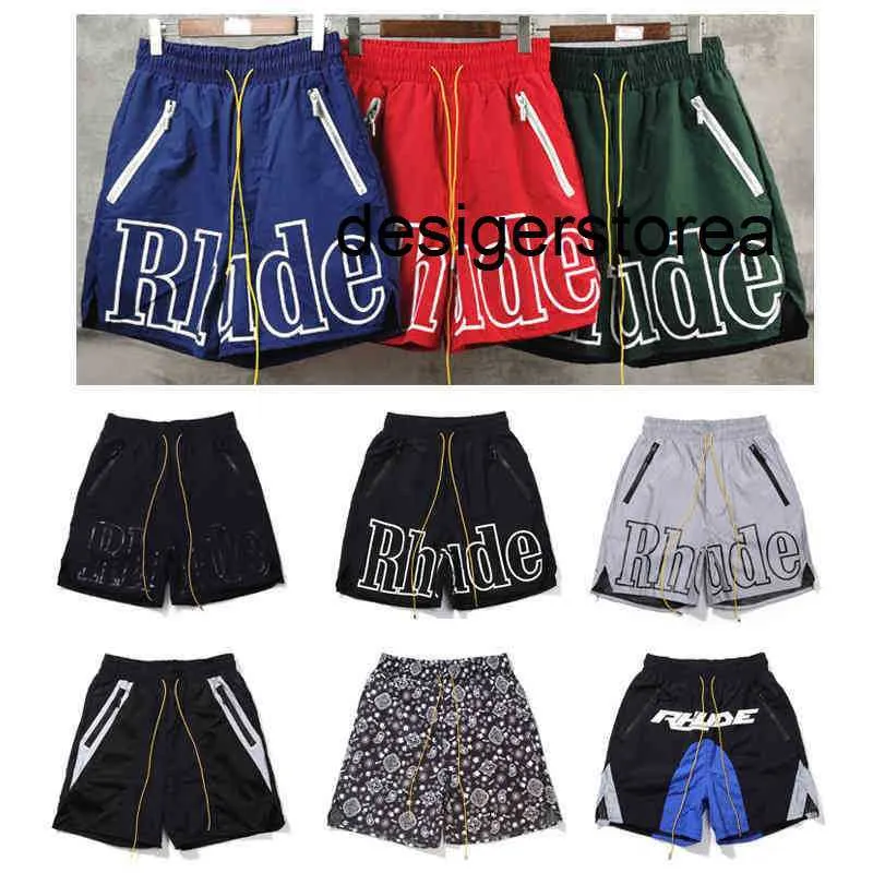 Meichao Rh Designer Limited Rhude Shorts Sommer Neue 3m Reflektierende Hip Hop High Street Sport Training Strand Hosen Hohe qualität