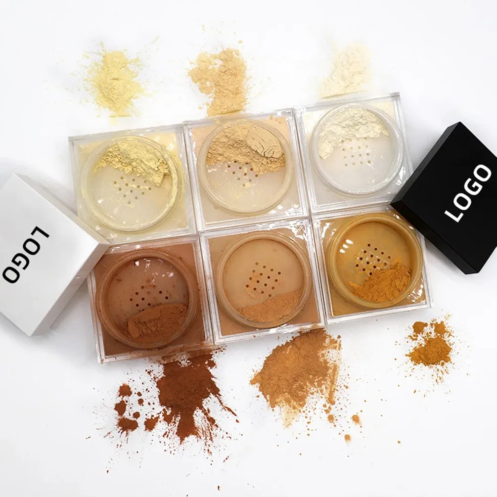 Custom Logo 10-Color Loose Powder - Long-lasting Oil Control, Matte ...