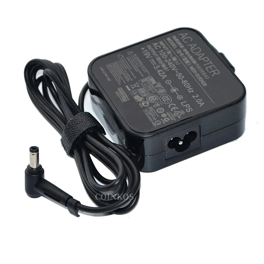 Adapter AC ładowarka 19 V 3,42A 65 W 5,5x2,5 mm Adapter laptopa dla ASUS X450 x550C x550V W519L X751 Y481C ADP65DW Zasilacz