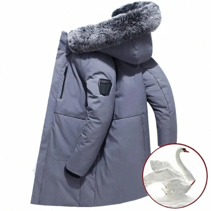 Pato branco para baixo casacos masculinos jaquetas de inverno para homens 2023 Incrassati aquecido para baixo casaco masculino marca Parker roupas masculinas Mtclair v6vW #