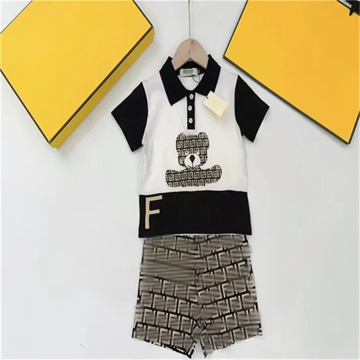 2024 New Baby Designer clothing Summer high quality children's clothing set Boys Girls clothing Children's sportswear size 90cm-150cm h8