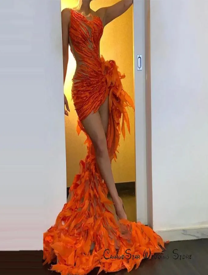 2020 Sexy Cutout Orange Prom Dresses Illusion Irregular Jewel Neck Sleeveless Pageant Event Party Gowns Long Evening Dress7762595