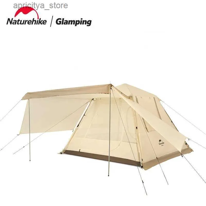 Tält och skydd NatureHike New Ango Tent Outdoor Camping Telescopic Automatic Bracket Tent Portable Folding Rainproakt Sunscreen Automatic Tent24327