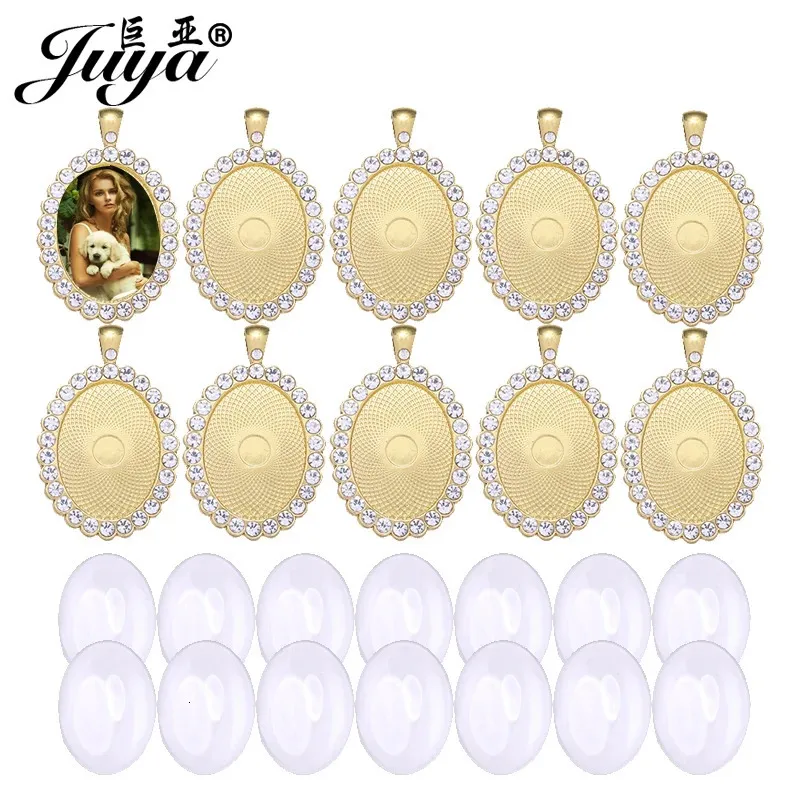 40pcs Rhinestone Oval Kolye Cabochon Base 22x30mm Cameo Alaşım Tepsisi Kolyeler İçin Alaşım Tepsisi Anahtarlıklar DIY Mücevher Yapma Bulguları El Sanatları 240311