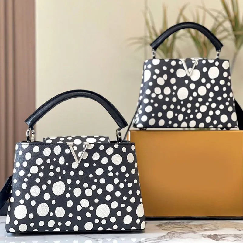 Designer Bag Tote Bag Capucines Bb Bolsa Mulheres Bolsa De Ombro Taurillon Dot Dame BagWallet Crossbody Bolsa De Couro Moda Ombro Lady The Imprinting Tote Bags