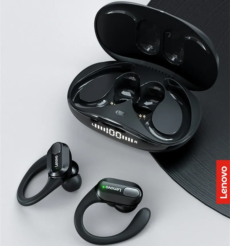 オリジナルのLenovo XT80 Bluetooth 5.3 Wireless Magnetic Gaming Running Sports Earphone Earplug Android iOS DHL Free用の防水ノイズキャンセル