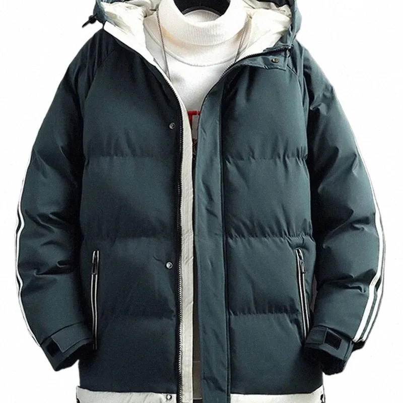 2023 가을 /겨울 다운 재킷 남자 후드 가드 두꺼운 따뜻한 따뜻한 재킷 fi 캐주얼 야외 냉장 증명 고품질 코트 슈트 u7zn#