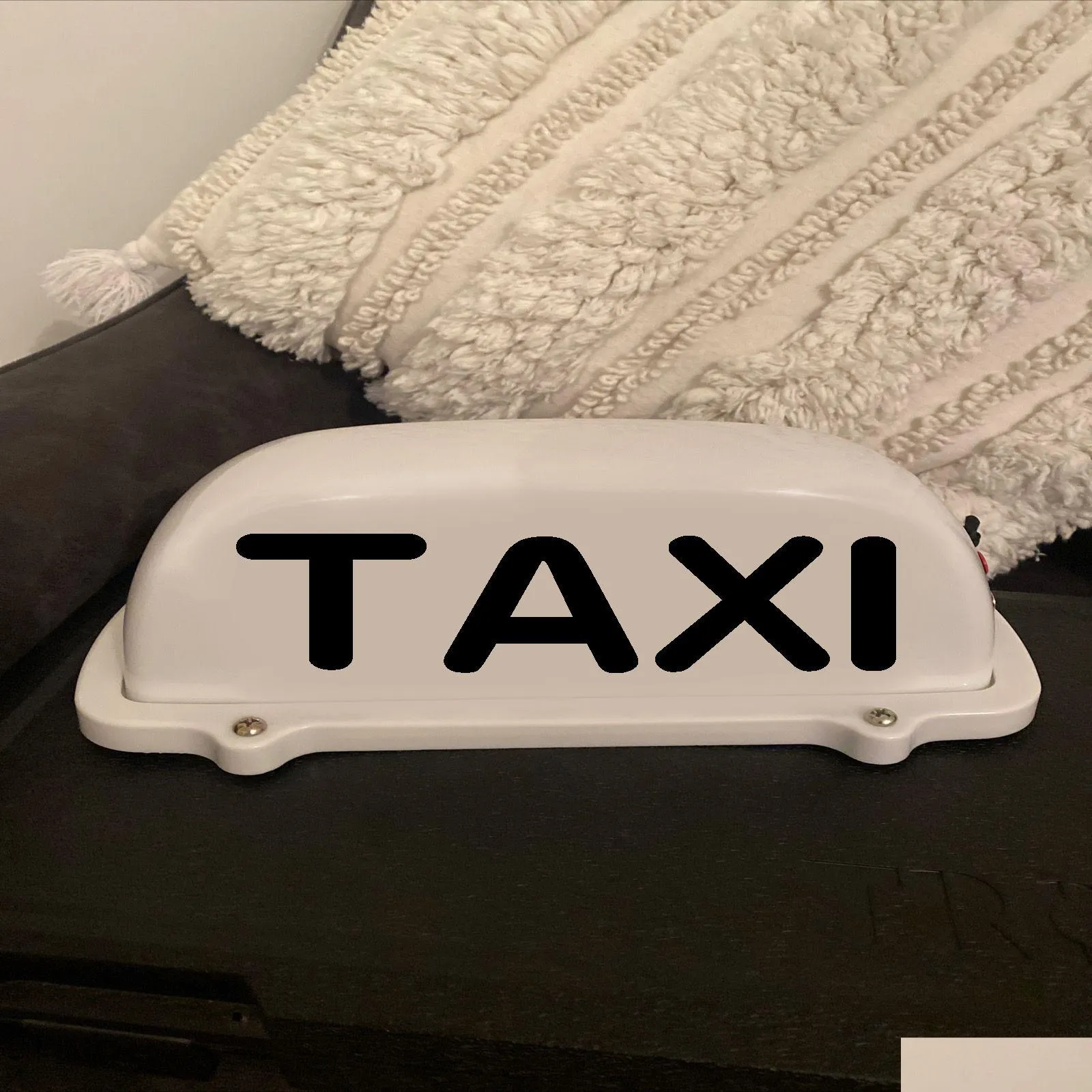 Motorstickers Taxi Cab Top Roof Sign USB Oplaadbare batterij met magnetische voet Waterdichte indicatorlamp Voorruit Wit Nieuw Otw87